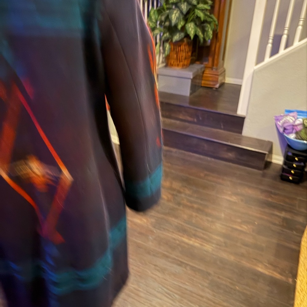 Pendleton Navy And Teal Patterned Coat - image 2